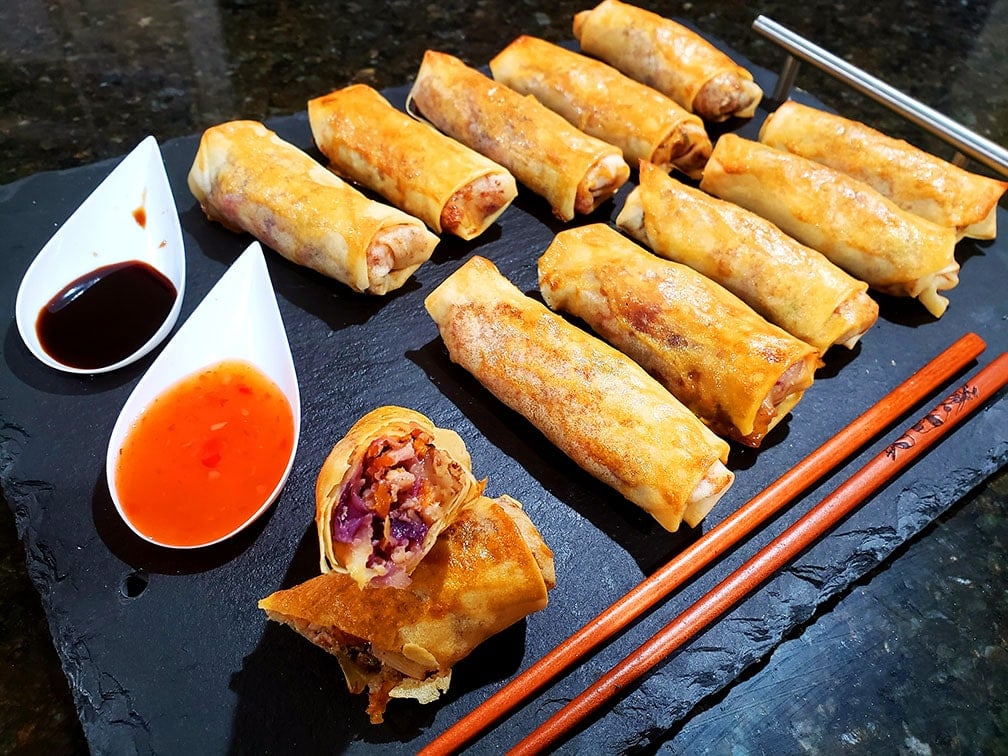 Baked Chicken Egg Rolls Simple Tasty Eating